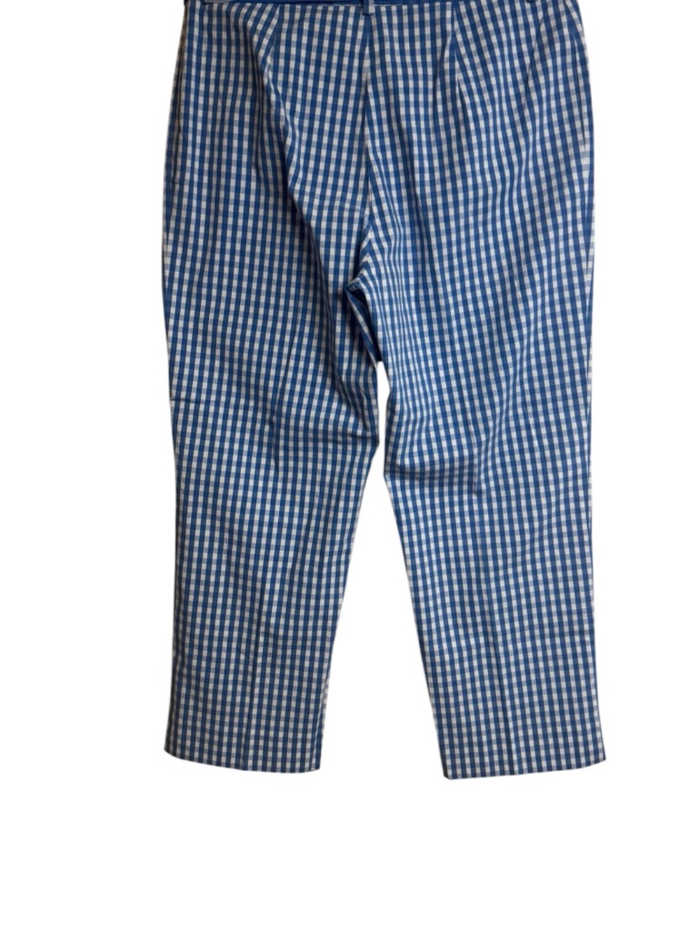 Jones New York Blue/White Gingham Capris Pants with Belt  SIZE: 8       #14 - Picture 5 of 6